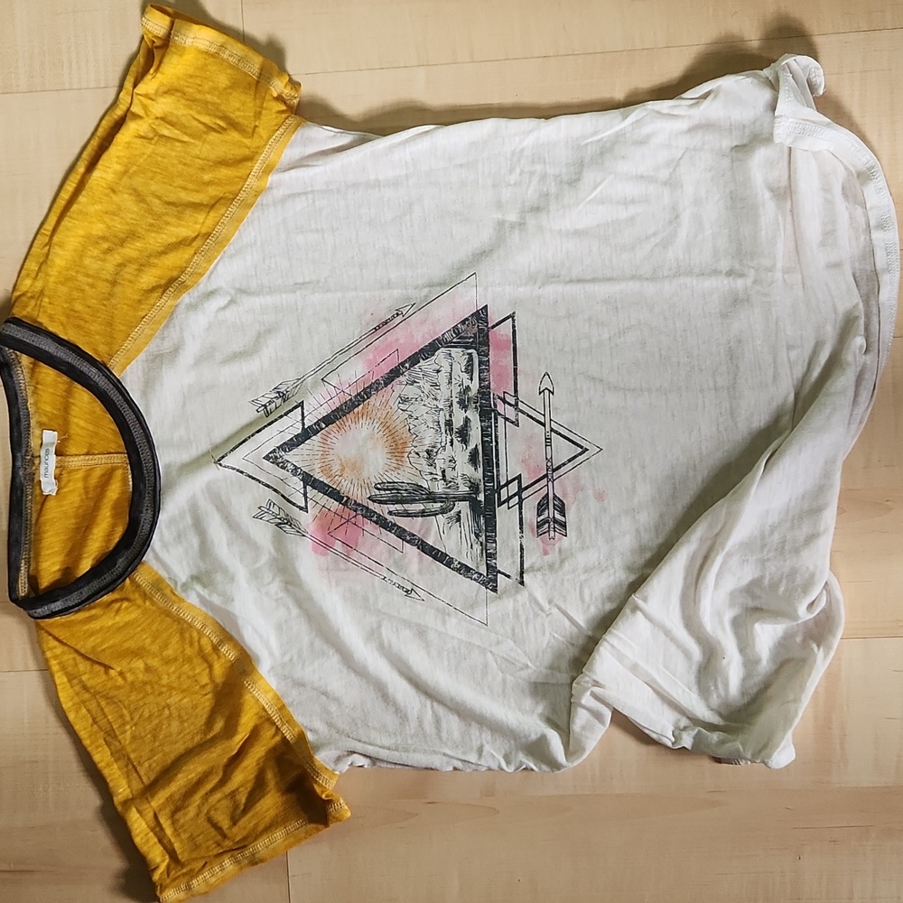 Maurices Graphic Tee with Geometric Design